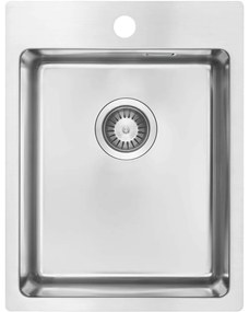 Chiuveta bucatarie inox Deante Olfato 39x50.5 cm cu 1 cuva finisaj crom periat