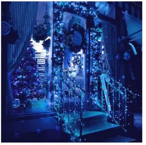 Instalație luminoasă de Crăciun 18m 300 LED Albastru