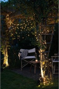 Markslöjd 108179-LED Perdea luminoasă de Crăciun pentru exterior GARDEN24, 160 LED / 24 V, 3,1 m, alb cald