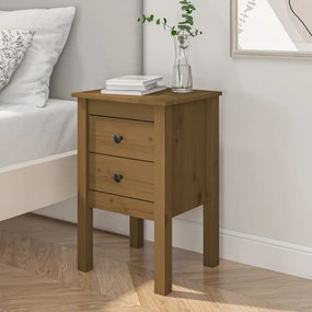 813695 vidaXL Noptieră, maro miere, 40x35x61,5 cm, lemn masiv de pin