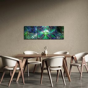 Tablou - Forme geometrice abstracte (cu ceas) (90x30 cm)