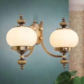 Aplica de perete stil clasic Nostalgie 2L alama antique/champagne