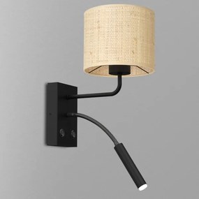 Lampă de perete RATTAN 1xE27/60W +1xG9/8W/230V ratan