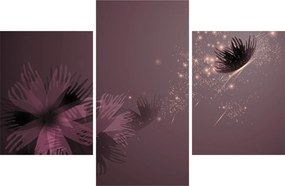 Tablou - Floare și fluture (90x60 cm)