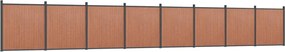vidaXL Panou pentru gard, maro, 1391x186 cm, WPC