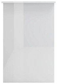 Birou, alb lucios, 100 x 50 x 76 cm, pal
