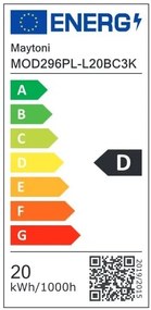 Lustra suspendata LED design minimalist Flat, chihlimbar