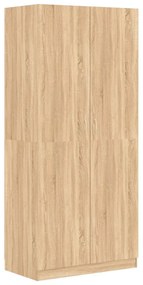 800633 vidaXL Șifonier, culoare stejar Sonoma, 90x52x200 cm, PAL