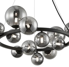 Lustră pe cablu MILA 14xG9/9W/230V negru/gri