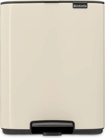 Coș de gunoi bej cu pedală din oțel 12 l Bo – Brabantia