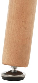 Masă de sufragerie Dirrax 5 (alb mat + fag) (pentru 2 persoane). 1116300