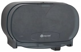 Dozator pentru 2 role de hartie igienica fara tub Merida, negru