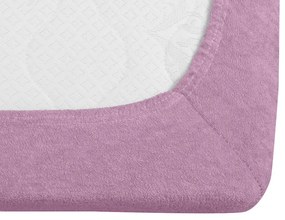 Cearsaf Frotir cu elastic EXCLUSIVE 200 x 220 cm roz