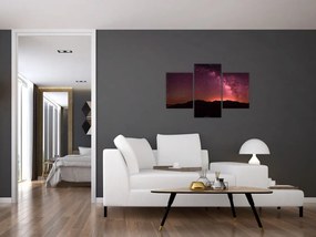 Tablou calea lactee roz (90x60 cm)