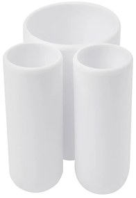 Suport pentru periuța de dinți alb din plastic Touch – Umbra