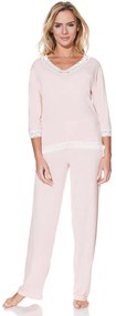 Pijamale femei ROZALIE din bambus M Roz / Pink