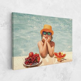 Tablou Canvas, 20x30cm, Dormitor si Living, Peisaje, Vara, Child Swimming