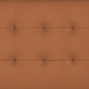 Canapea maro coniac extensibilă cu tapițerie din imitație de piele 191 cm Maine – Støraa