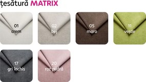 Fotoliu extensibil, maro, MILI 2