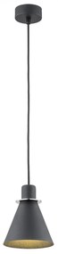 Pendul modern design retro Beverly negru/crom