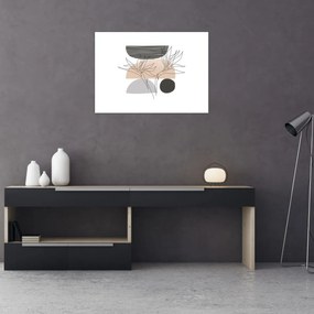 Tablou - Linie de artă flori N⁰2 (70x50 cm)