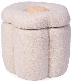 Taburet Childhome FLOWER d. 35 cm crem