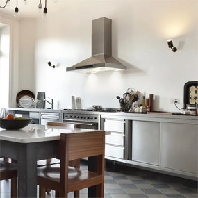 Klarstein Zelda 90, hotă, 210 W, 3 nivele, 650 m³/h, LED, clasă de energie B, oțel