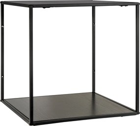 Raft de perete Vita, negru, cadru negru 36x36x36 cm