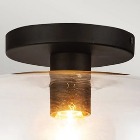 Alora Mood ALM-SYLVIA-SF-BK-CL - Plafonieră SYLVIA 1xE27/60W/230V, neagră