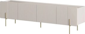 Dulap TV Malmi 200 cm - cașmir / picioare aurii