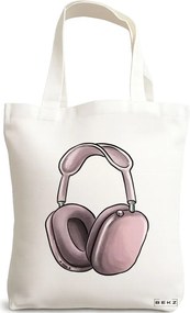 Sacosa de Panza pentru Cumparaturi, Geanta Tote Travel Girl 15, 38x34.5 cm, Alba, BEKZ®
