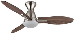 Lustra LED cu ventilator si telecomanda GALE nickel 03671N GL