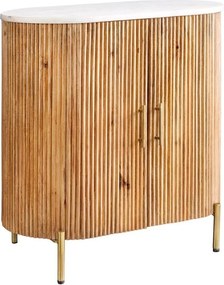 Comoda lemn de mango, marmura alba TRES CHIC 70cm