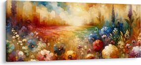 Tablou - Pajiște colorată (120x50 cm)