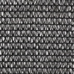 Plasa protectie vizuala, negru, 1x50 m, HDPE Negru, 1 x 50 m