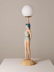 Lampa de masa, retro, din rasina, Baile