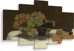 Tablou - Henri Fantin-Latour, Still Life with Grapes and a Carnation, reproducere (150x105 cm)