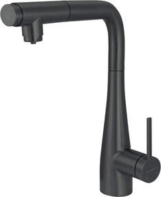 🚰 Baterie bucătărie ERIDAN, cu racord filtru de apă & pipă extractibilă, finisaj nero – Cod BRE_N75M