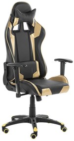 Scaun de birou Kite (negru + auriu). 1011253