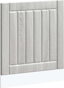 vidaXL Panou pentru mașină de spălat vase „Lucca” Lemn Sonoma gri