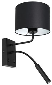 Lampă de perete ARDEN 1xE27/60W+1xG9/8W/230V negru/alb