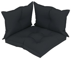 vidaXL Perne pentru canapea din paleți 3 buc. antracit material textil