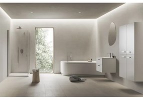 Ravak CA41000000 - Cadă de colț CHROME 170x105 cm acrilic/alb