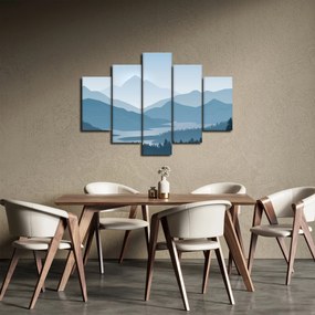 Tablou - Munții cu privirea graficeanului (150x105 cm)