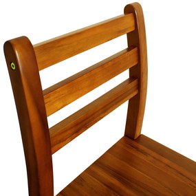 Casaria Scaune de bar OSLO cu spătare, 2 buc., 40,5x36x110cm, maro natural