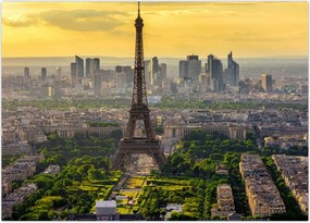 Tablou - Panorama Parisului (70x50 cm)