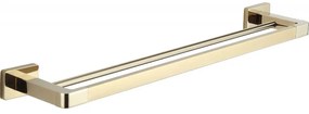 Mexen Asis cuier dublu pentru prosoape, Aurie - 7017625-50