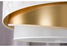 Lustră aplicată Duolla KOBO 1xE27/15W/230V d. 45 cm alb/auriu