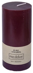 Lumânare Eco candles by Ego dekor Friendly, durată ardere 50 h,vișiniu