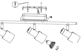 Spot LED Eglo 30834 DAVIDA 1 3xGU10/5W/230V